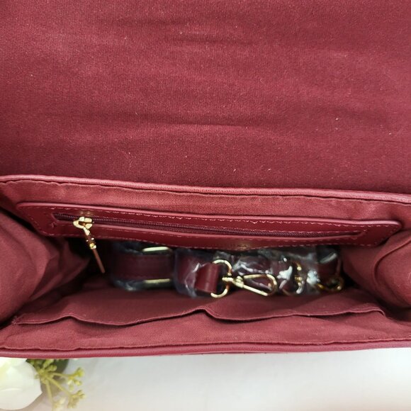 Badgley Mischka Vegan Leather Quilted Crossbody Bag Purse US $179 MSRP - Picture 16 of 16